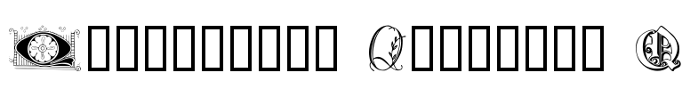 Ornamental Initials Q Font Image