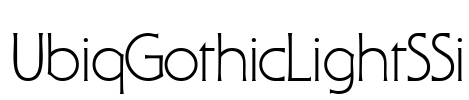 UbiqGothicLightSSi