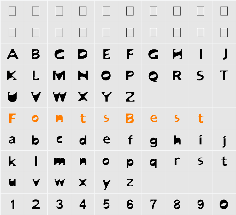 Sad Jane Character Map