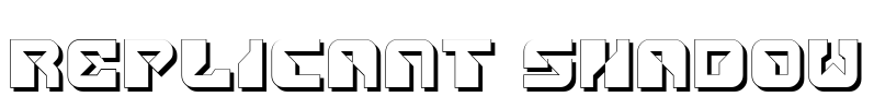 Replicant Shadow Font Image