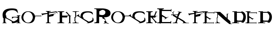 GothicRockExtended Font Image