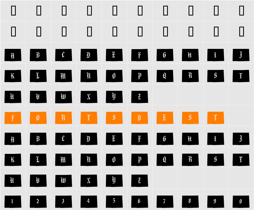 pf_co Character Map