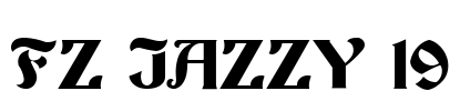 FZ JAZZY 19 Font Image