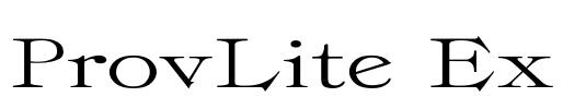 ProvLite Ex Font Image