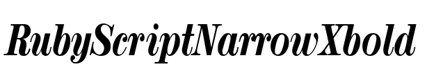 RubyScriptNarrowXbold