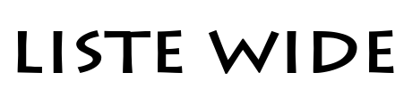 Liste Wide Font Image