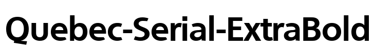 Quebec-Serial-ExtraBold Font Image