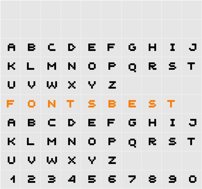 Unscreen Character Map