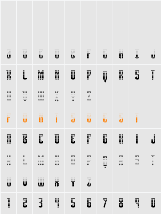 Viceroy of Deacons Gradient Character Map