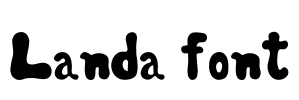 Landa font Font Image