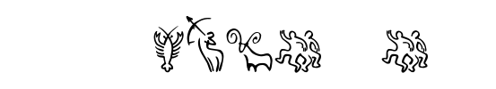 SL Zodiac Icons Font Image