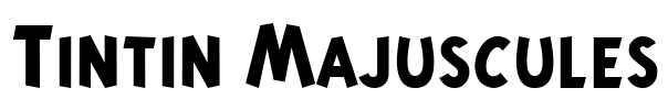 Tintin Majuscules Font Image