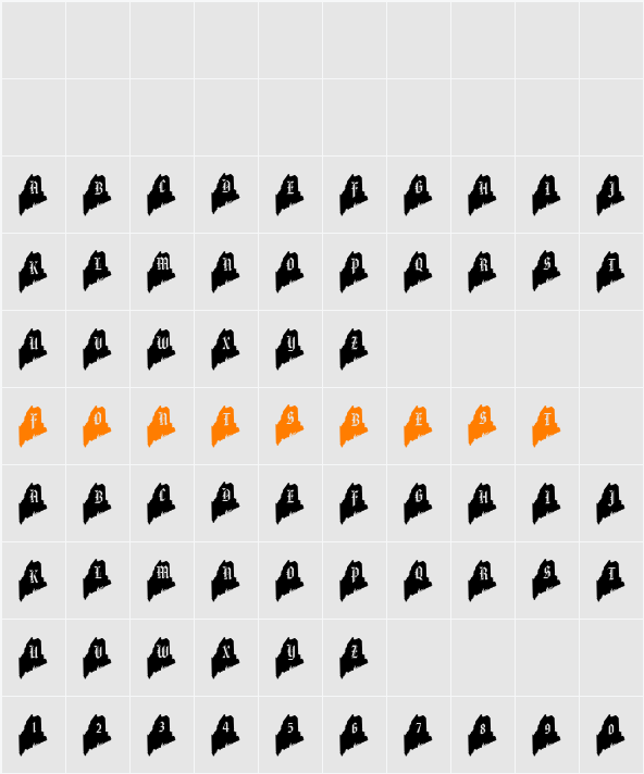 pf_me Character Map