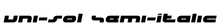 uni-sol Semi-Italic