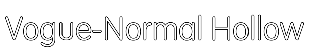Vogue-Normal Hollow Font Image