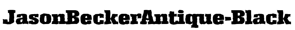 JasonBeckerAntique-Black Font Image