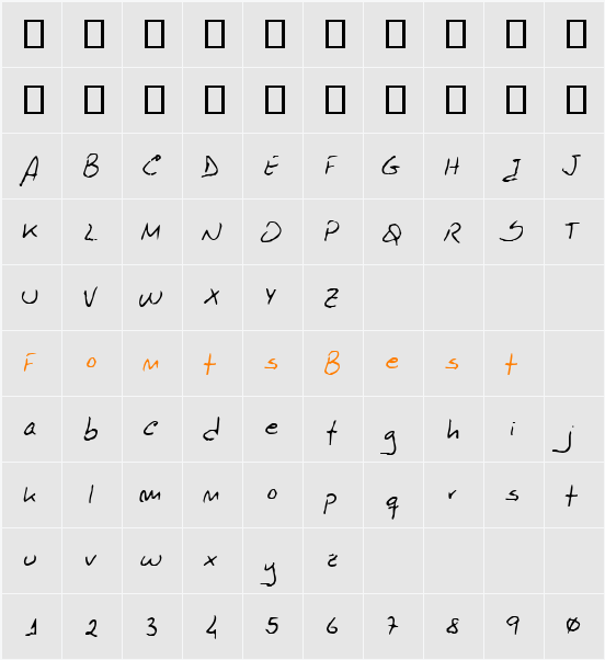 Octavio Character Map