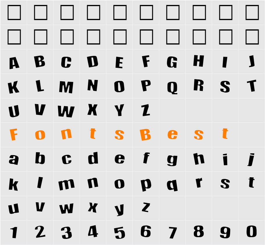 Happy Character Map
