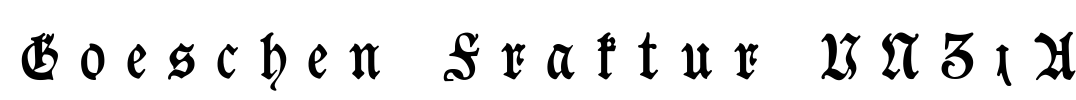 Goeschen Fraktur UNZ1A