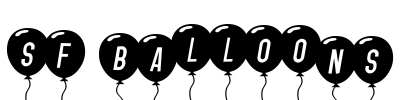 SF Balloons Font Image