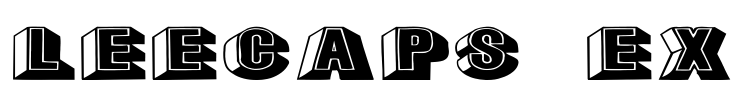LeeCaps Ex Font Image