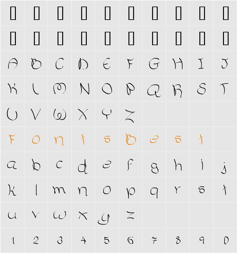 YaelOkFch Character Map