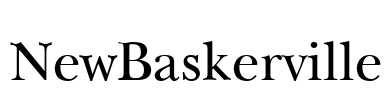 NewBaskerville Font Image