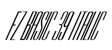 FZ BASIC 39 ITALIC Font Image
