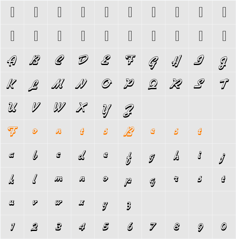 GilliesGotShaD Character Map