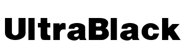 UltraBlack Font Image