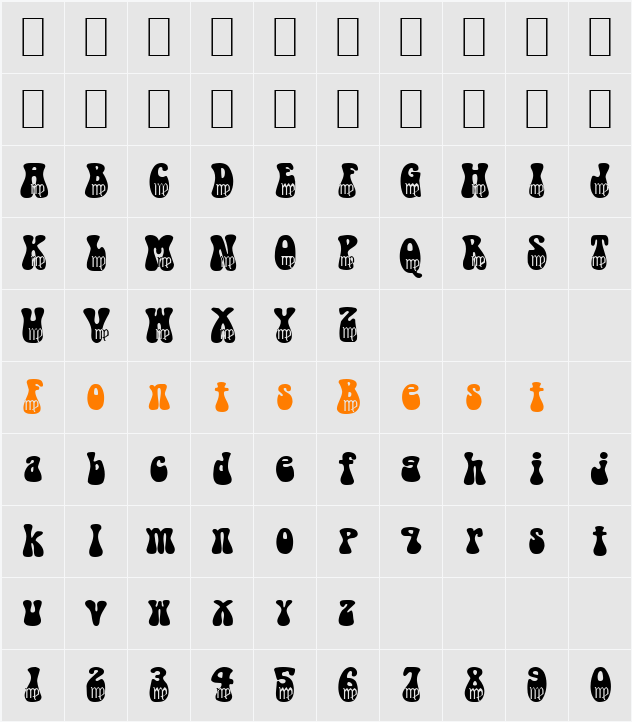 Virgo Becker Character Map