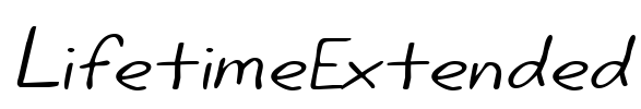 LifetimeExtended Font Image