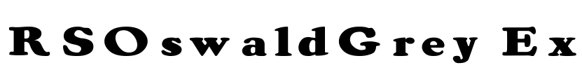 RSOswaldGrey Ex Font Image