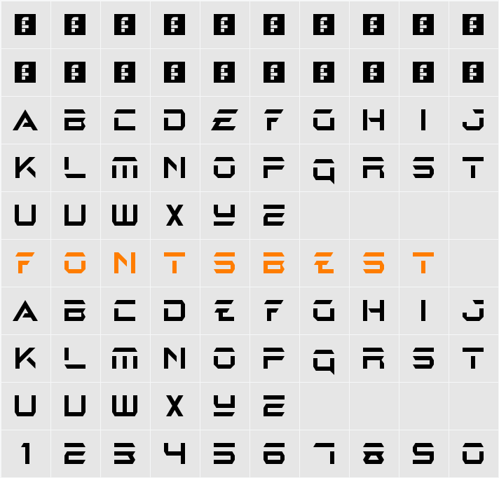EA Logo Character Map