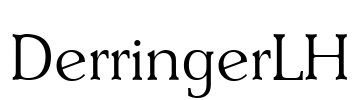 DerringerLH Font Image