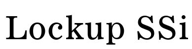 Lockup SSi Font Image