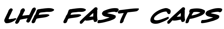 LHF Fast Caps Font Image