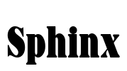 Sphinx Font Image