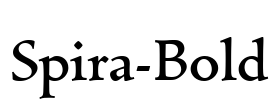 Spira-Bold Font Image