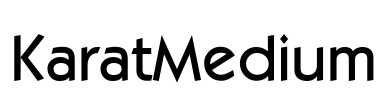 KaratMedium Font Image
