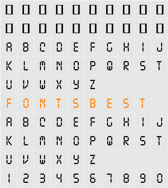 Ticking Timebomb BB Character Map