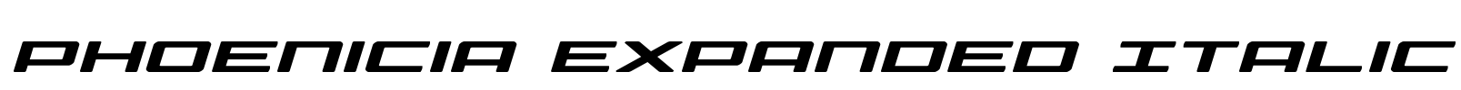 Phoenicia Expanded Italic