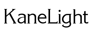 KaneLight Font Image