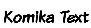 Komika Text Font Image