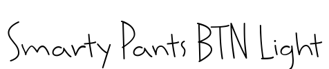 Smarty Pants BTN Light Font Image