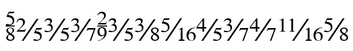 SeriFractions Font Image