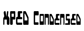 XPED Condensed Font Image