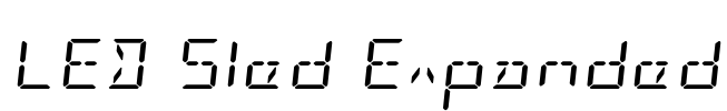 LED Sled Expanded Font Image