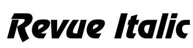 Revue Italic Font Image