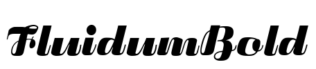 FluidumBold Font Image